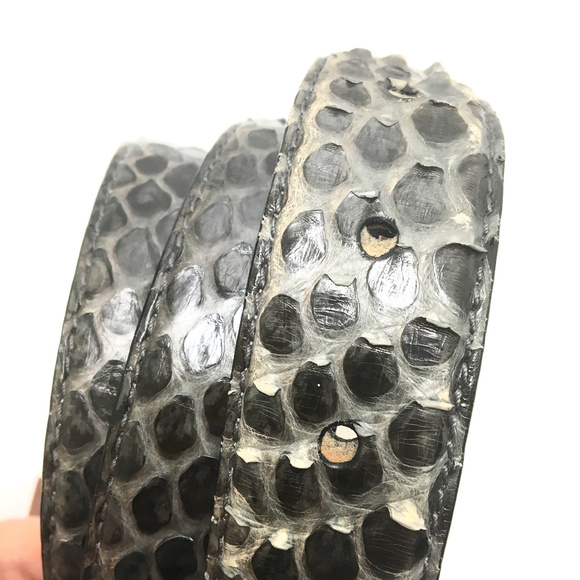 Michael Kors Real Python Leather Belt Italy size L - Picture 5 of 5